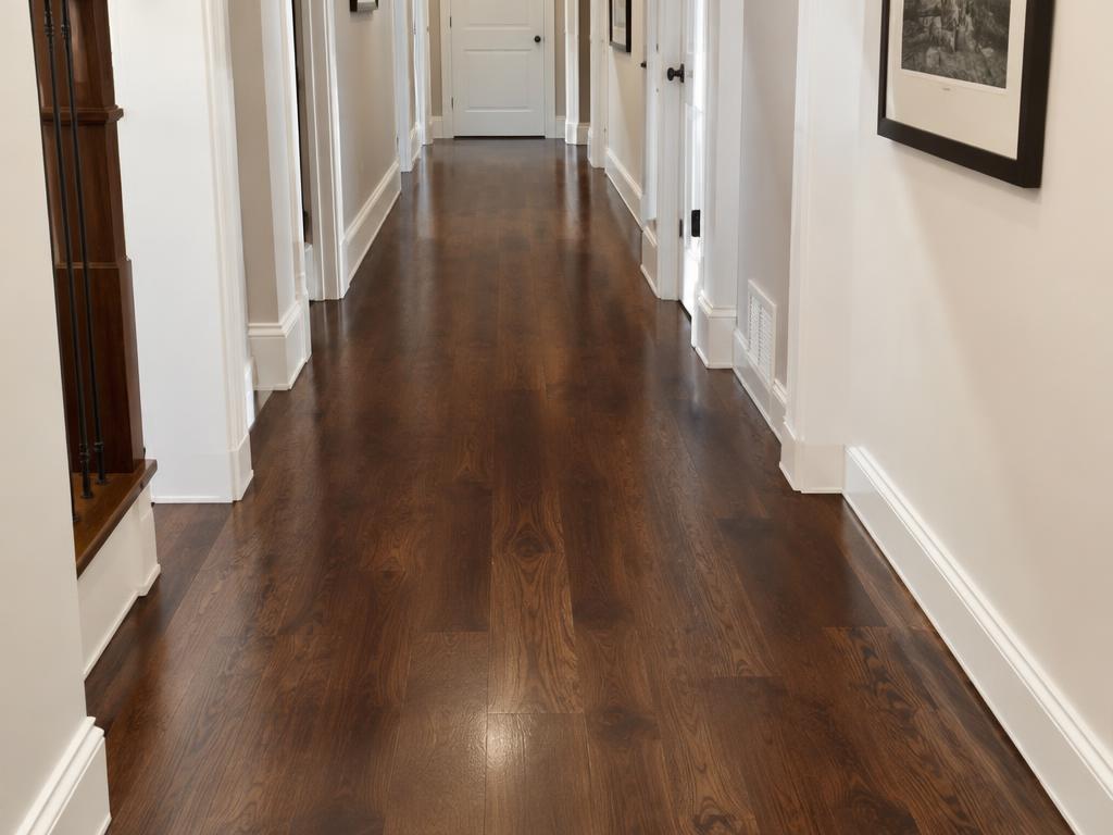 Worn floor restored after refinishing